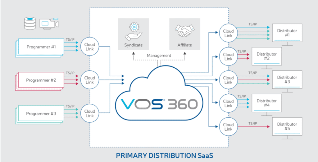 Primary distribution & SaaS Diagram