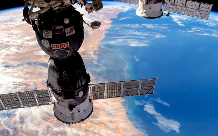 Nasa Satellites above the earth